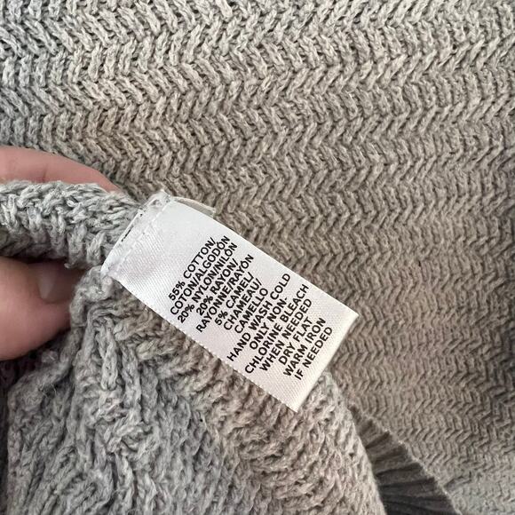 Ann Taylor LOFT Mediumweight Gray Textured Sweater Size Large - Picture 5 of 7